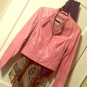 Wilson’s leather pink leather jacket